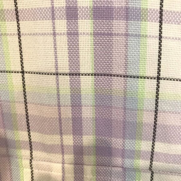 Sean John Men's Short Sleeve Button Front Collared Dress Shirt Sz XXL Gray Plaid - Picture 4 of 14